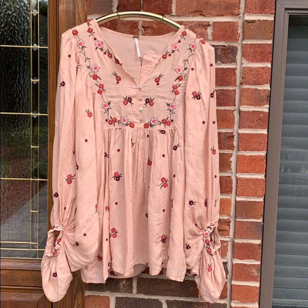Free People blush blouse
